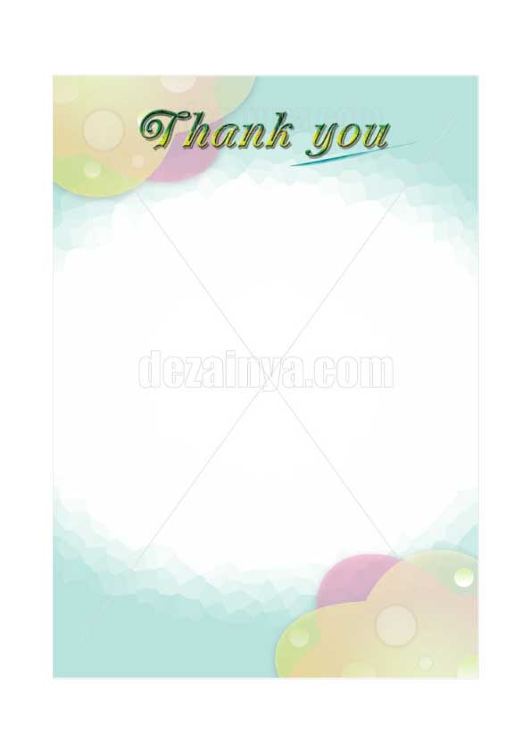 便箋 罫線なし thank you 感謝 言葉  便箋デザイン ダ ウンロード 販売