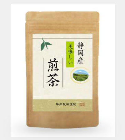 お茶 日本茶 煎茶 玉露 新茶 せん茶のパッケージ シールデザインはオリジナルデザインで承ります。