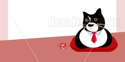 手紙 ネコ 猫 ねこ 葉書き 罫線なし 横書き テンプレート デザイン 